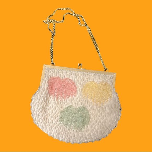 Vintage Pastel Beaded Mini Bag - Picture 2 of 3